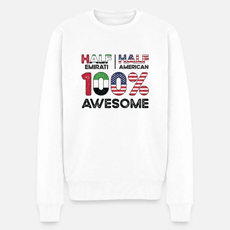 Né émirati Émirats arabes unis - Pull Premium bio Homme - blanc
