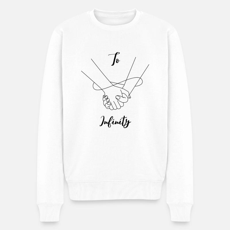 to infinity - Pull Premium bio Homme - blanc