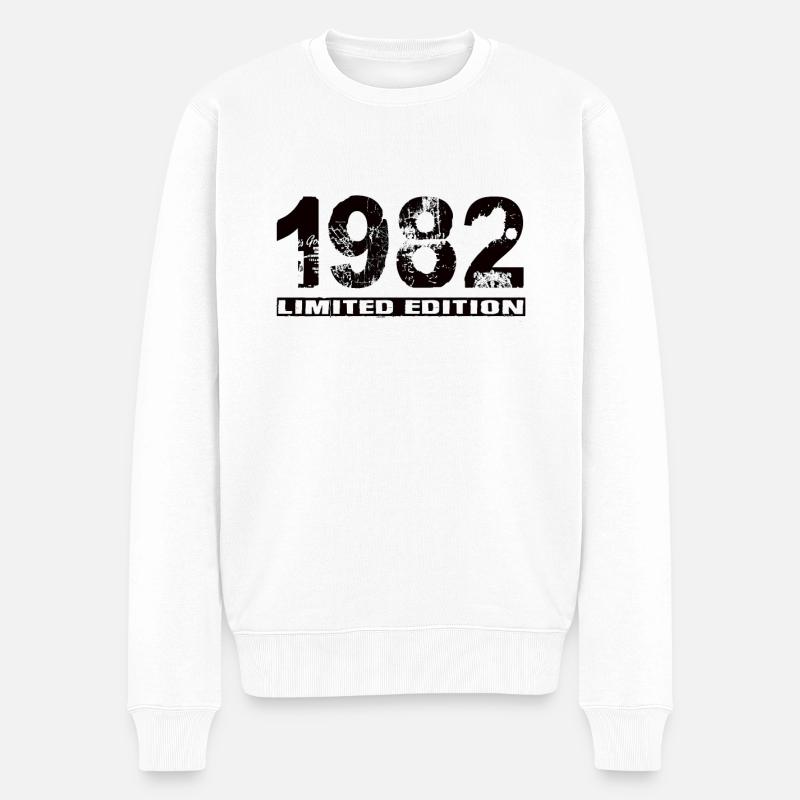 Limited Edition 1982 - Männer Premium Bio Pullover - Weiß