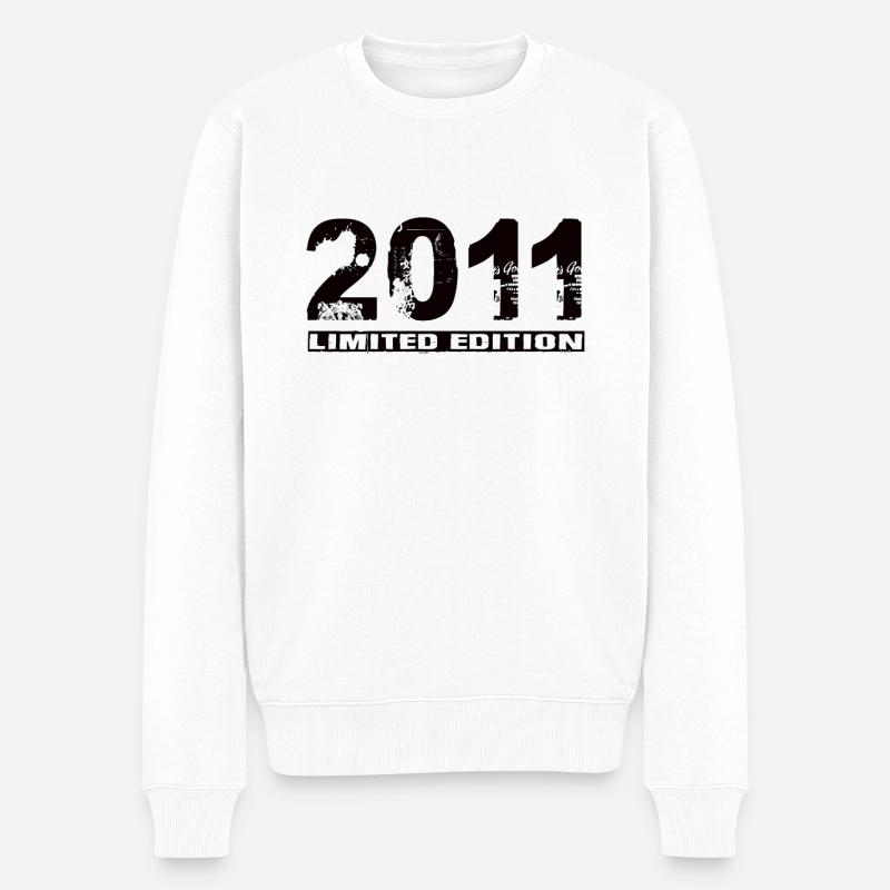 Limited Edition 2011 - Männer Premium Bio Pullover - Weiß