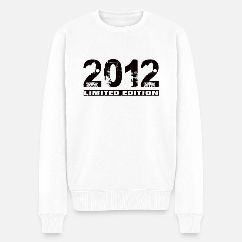 Limited Edition 2012 - Männer Premium Bio Pullover - Weiß