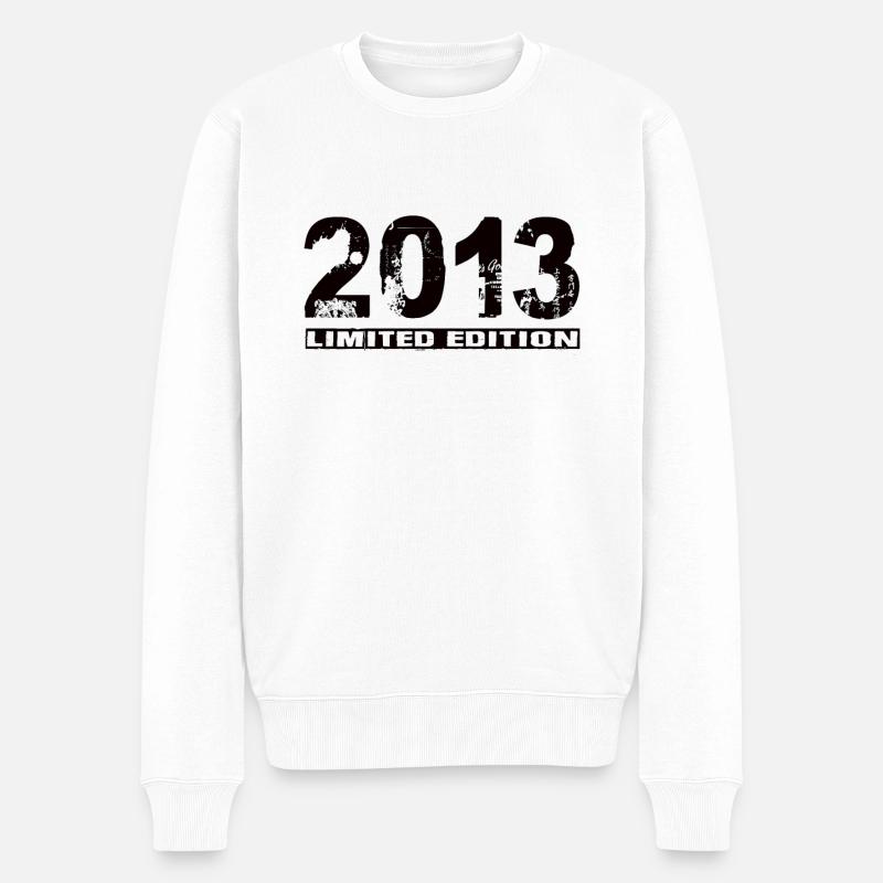 Limited Edition 2013 - Männer Premium Bio Pullover - Weiß
