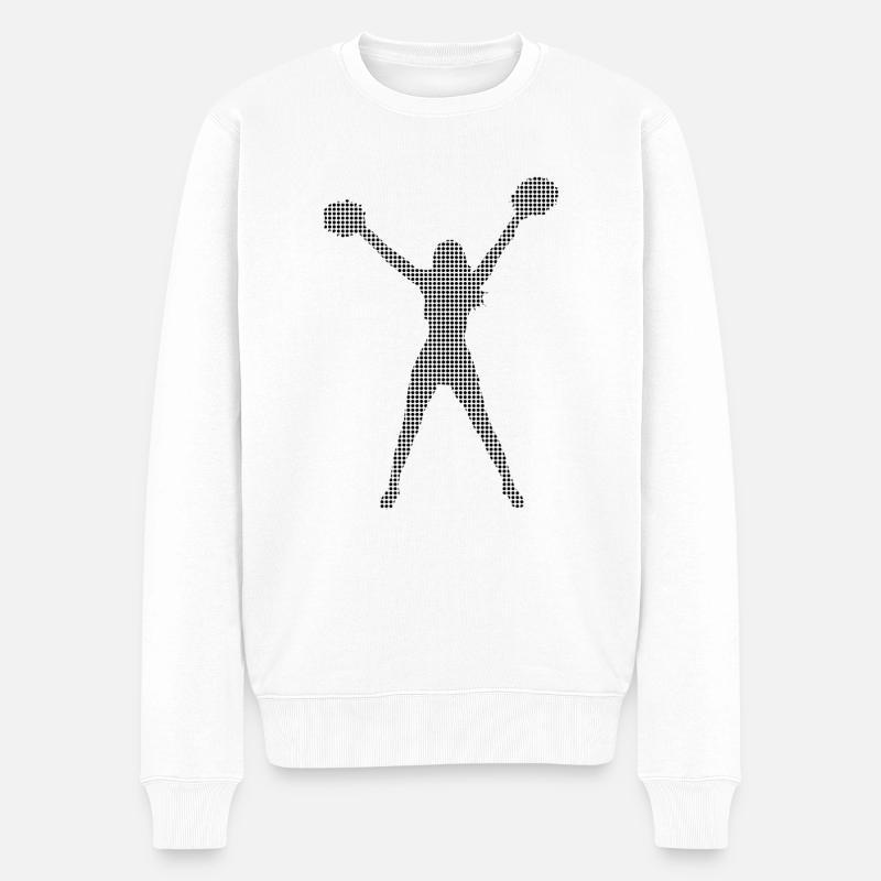 Cheerleading - Männer Premium Bio Pullover - Weiß
