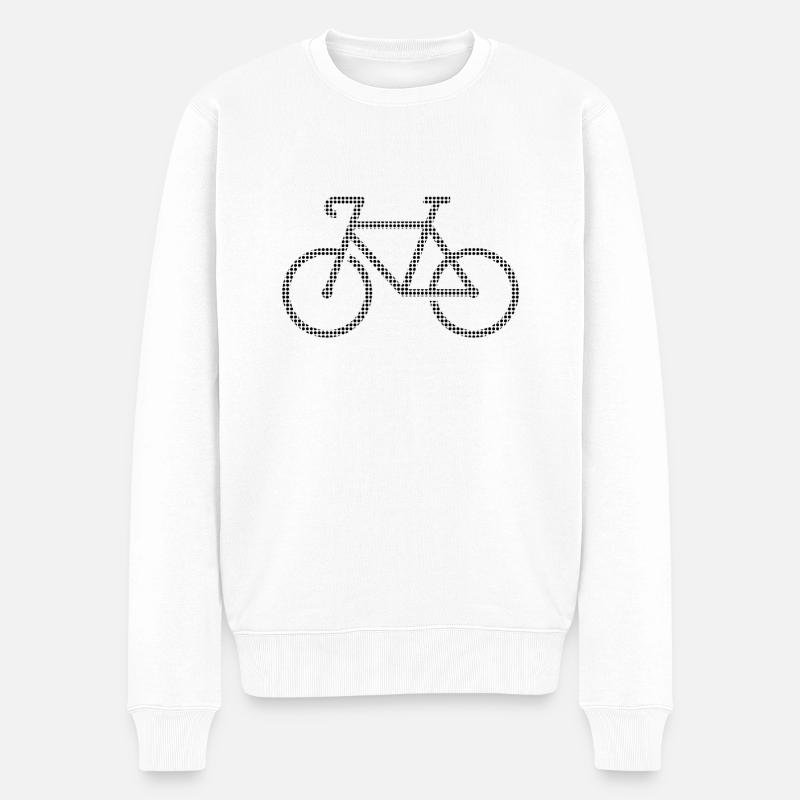 Bicyclette - Pull Premium bio Homme - blanc