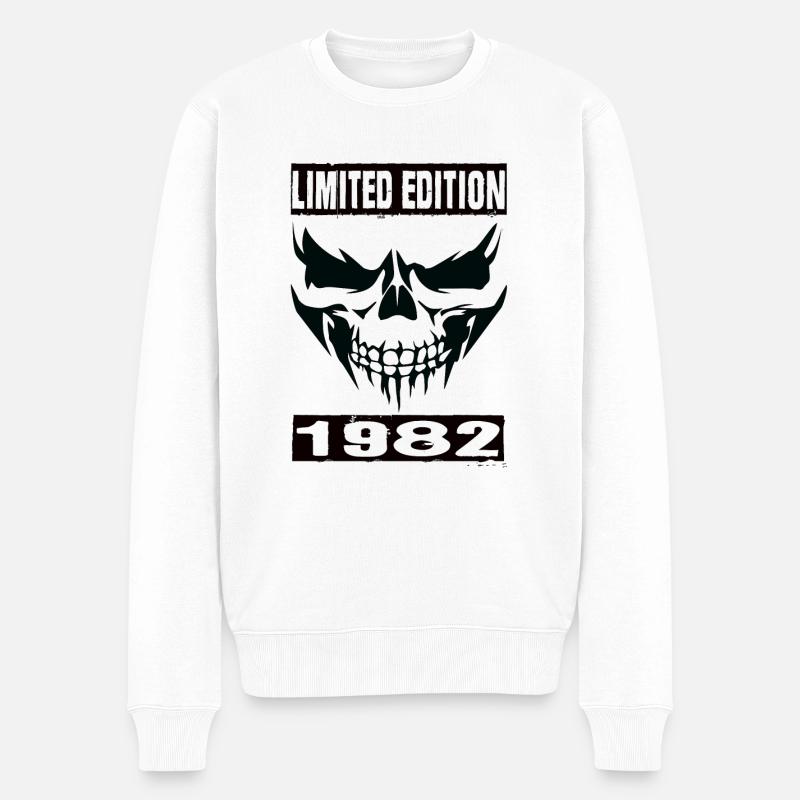 Limited Edition 1982 - Männer Premium Bio Pullover - Weiß