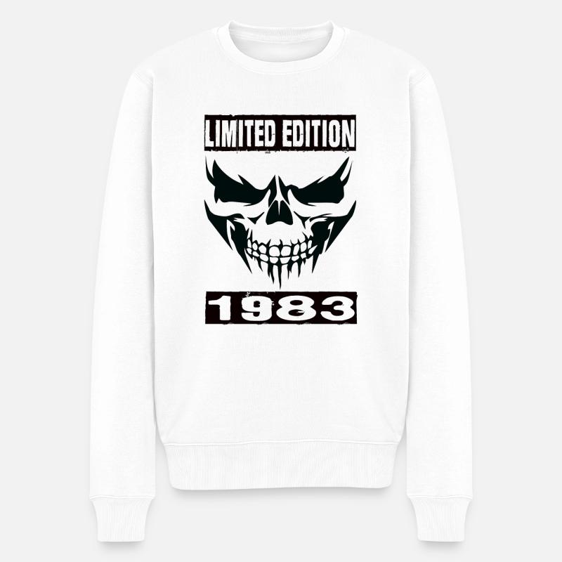 Limited Edition 1983 - Männer Premium Bio Pullover - Weiß