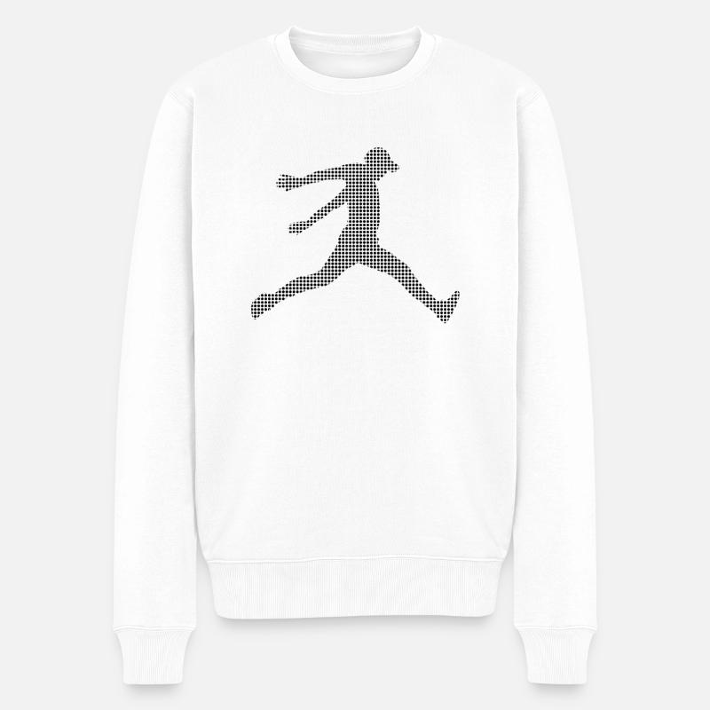 Parkour - Männer Premium Bio Pullover - Weiß