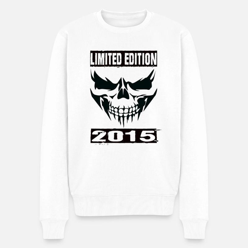 Limited Edition 2015 - Männer Premium Bio Pullover - Weiß