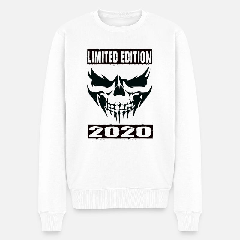 Limited Edition 2020 - Männer Premium Bio Pullover - Weiß