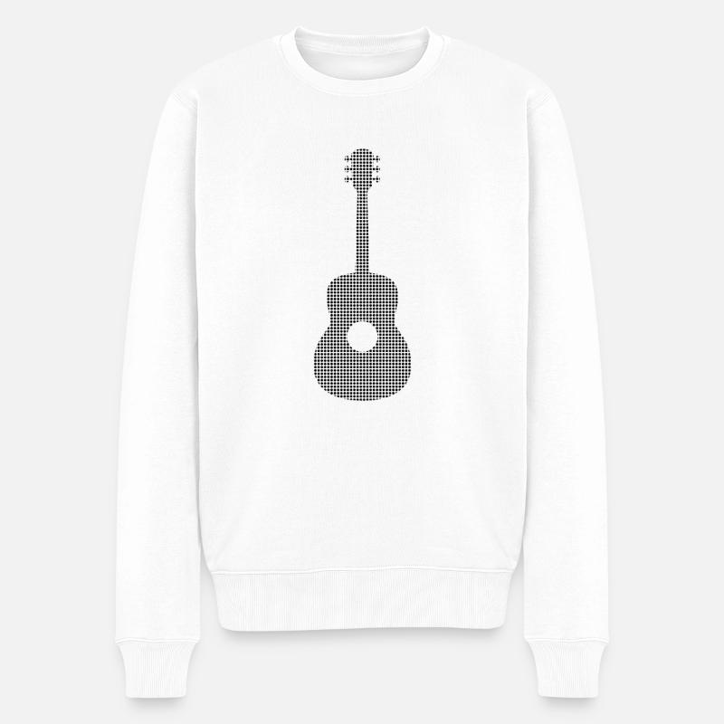 Guitare - Pull Premium bio Homme - blanc