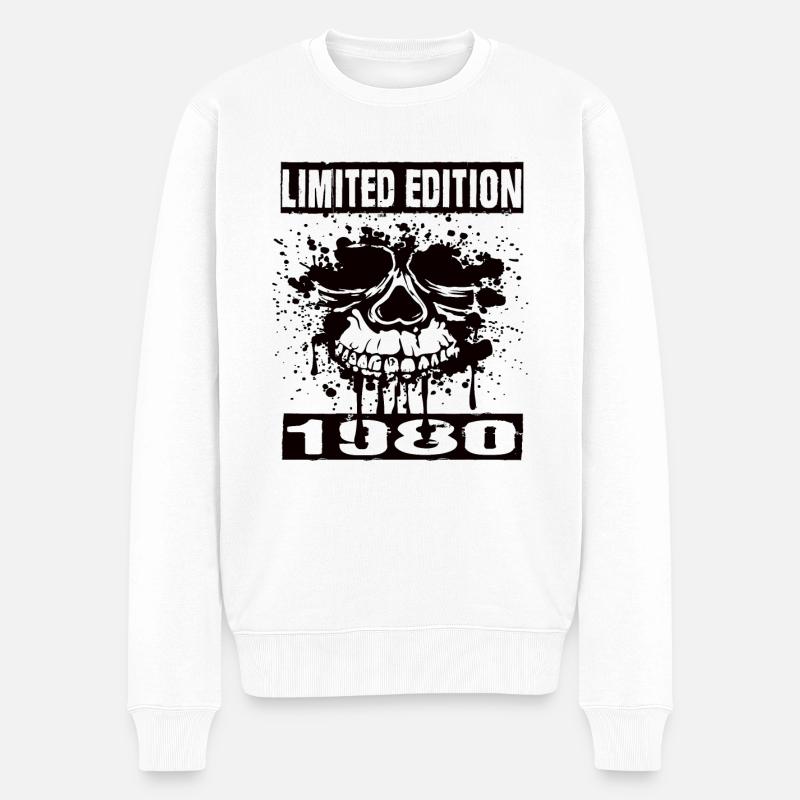 Édition limitée 1980 - Pull Premium bio Homme - blanc