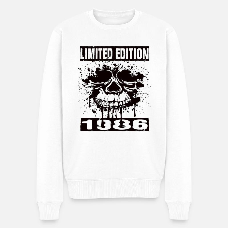 Limited Edition 1986 - Männer Premium Bio Pullover - Weiß