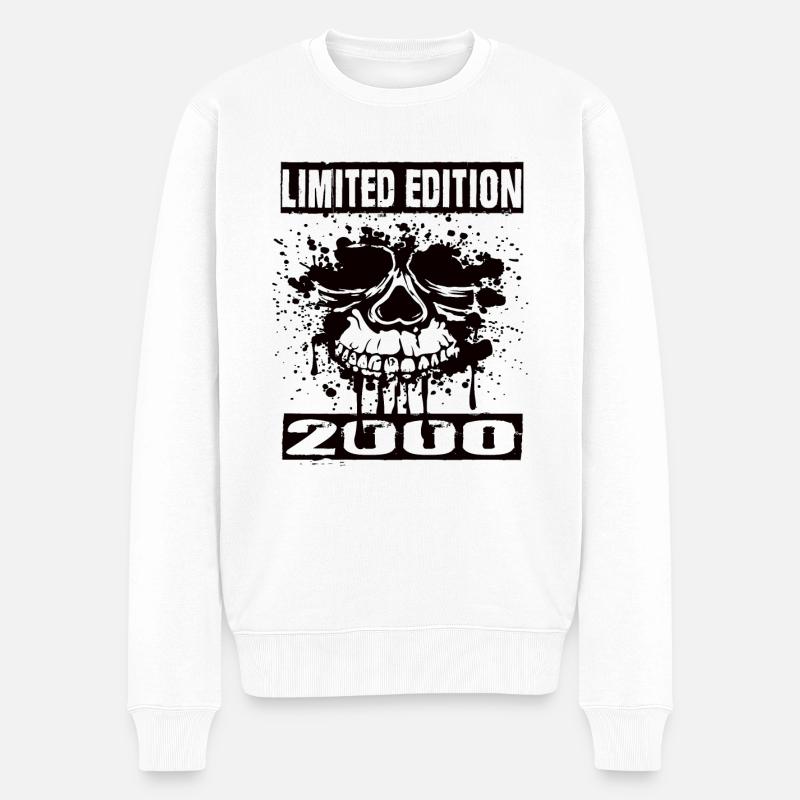Édition limitée 2000 - Pull Premium bio Homme - blanc
