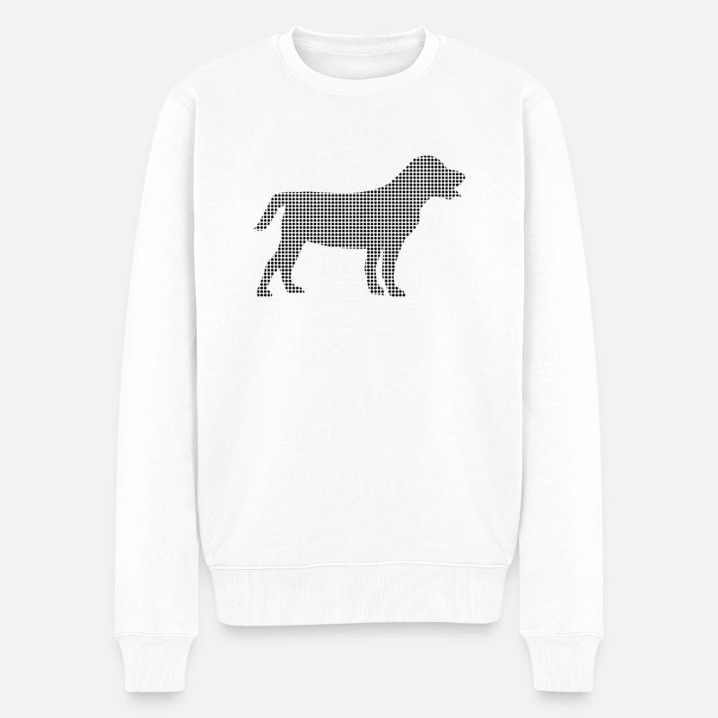Chien - Pull Premium bio Homme - blanc