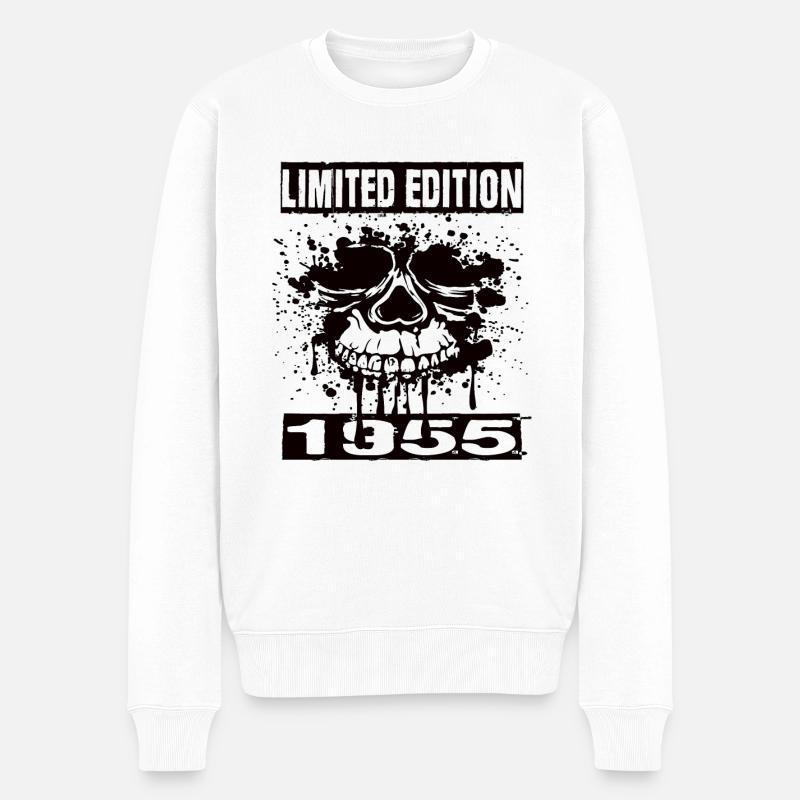 Limited Edition 1955 - Männer Premium Bio Pullover - Weiß