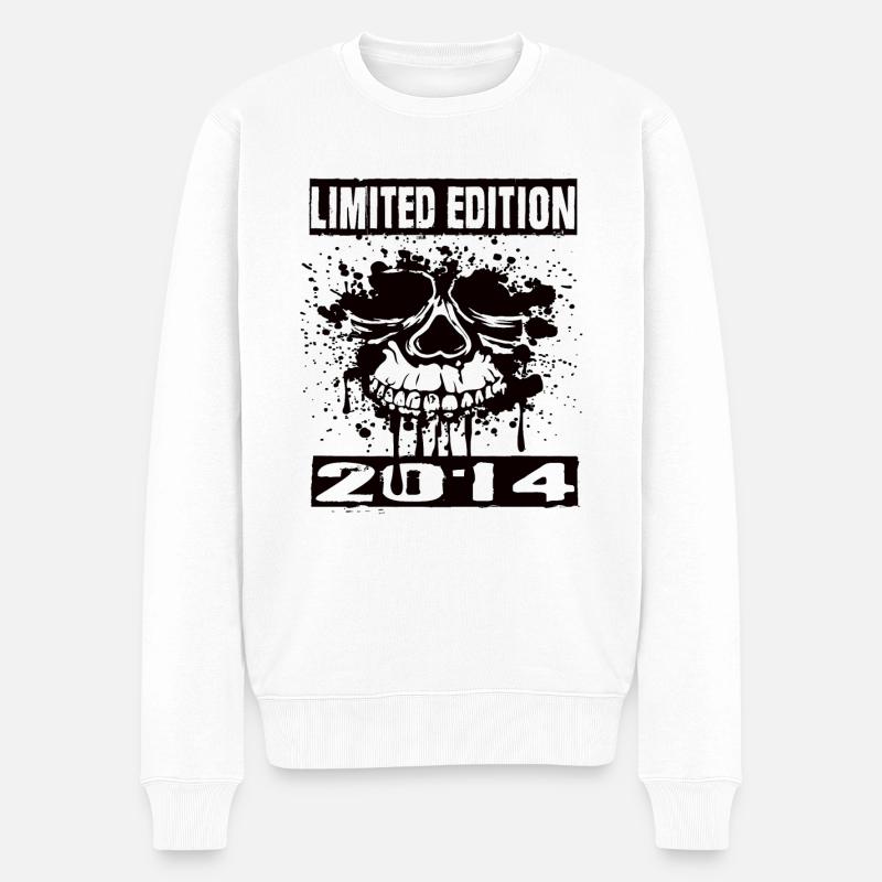 Limited Edition 2014 - Männer Premium Bio Pullover - Weiß