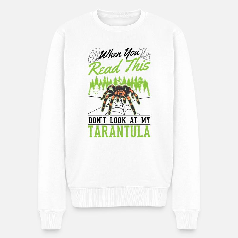 Tarentule Cadeau Araignée Tarentule - Pull Premium bio Homme - blanc