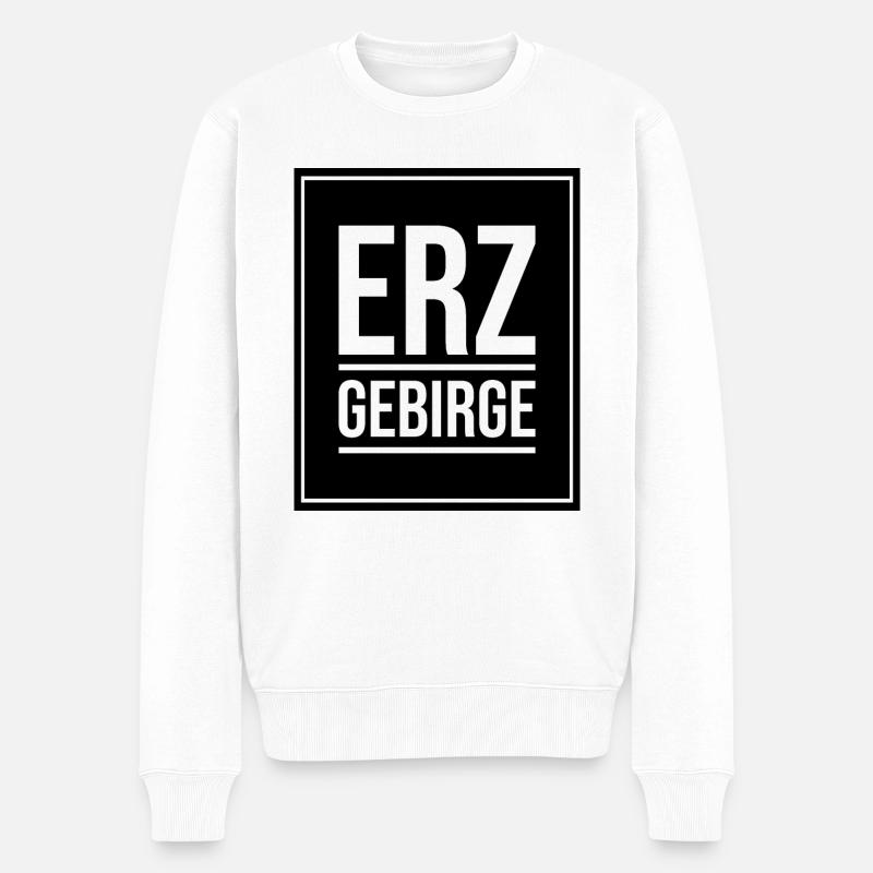 Erzgebirge Heimat - Männer Premium Bio Pullover - Weiß
