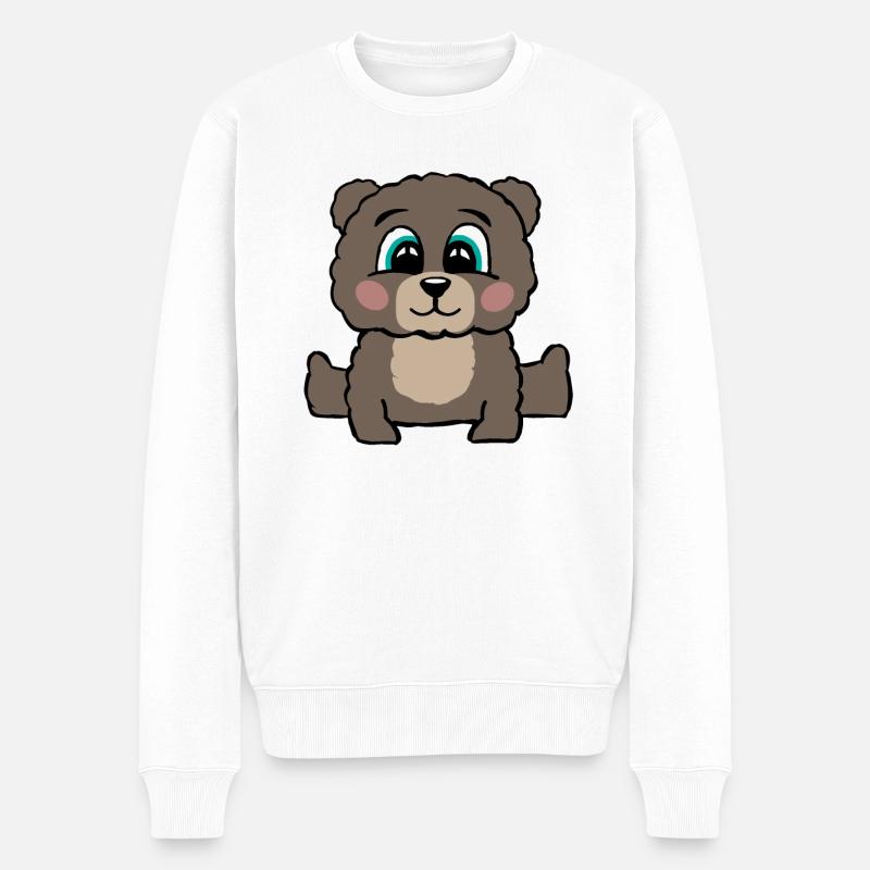 Teddy Bear Teddy Bear Cuddly Toy Motif Cadeau - Pull Premium bio Homme - blanc