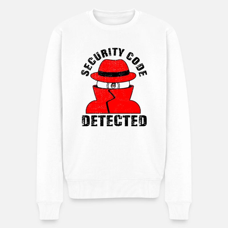 Sécurité réseau et informatique - Pull Premium bio Homme - blanc