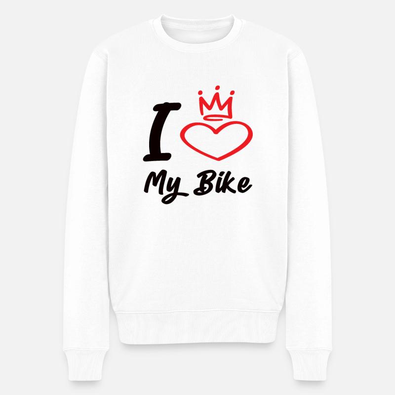 J’aime mon vélo - Pull Premium bio Homme - blanc