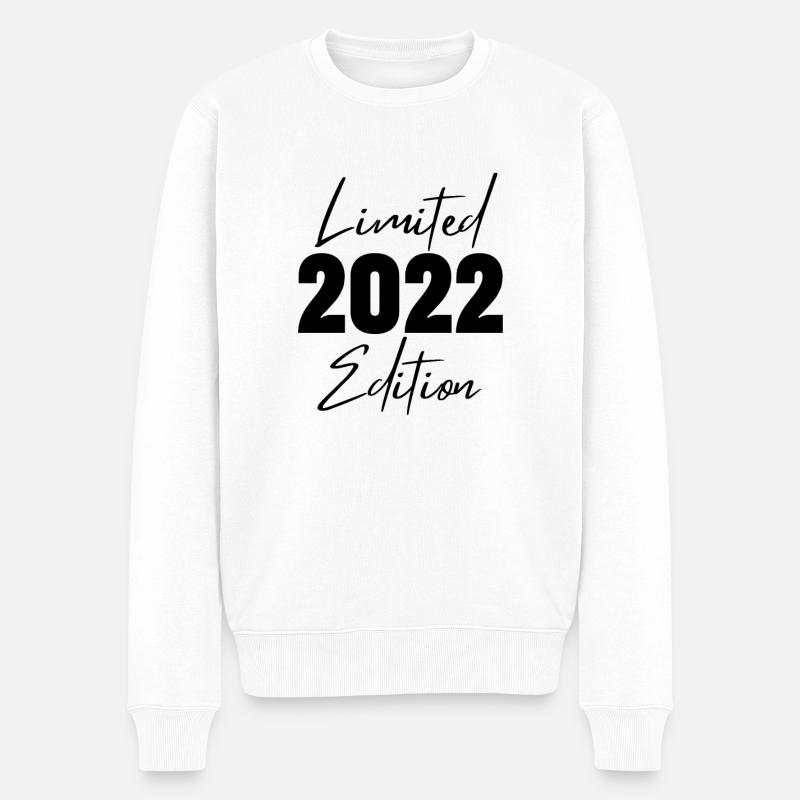 2022 Limited Edition - Männer Premium Bio Pullover - Weiß