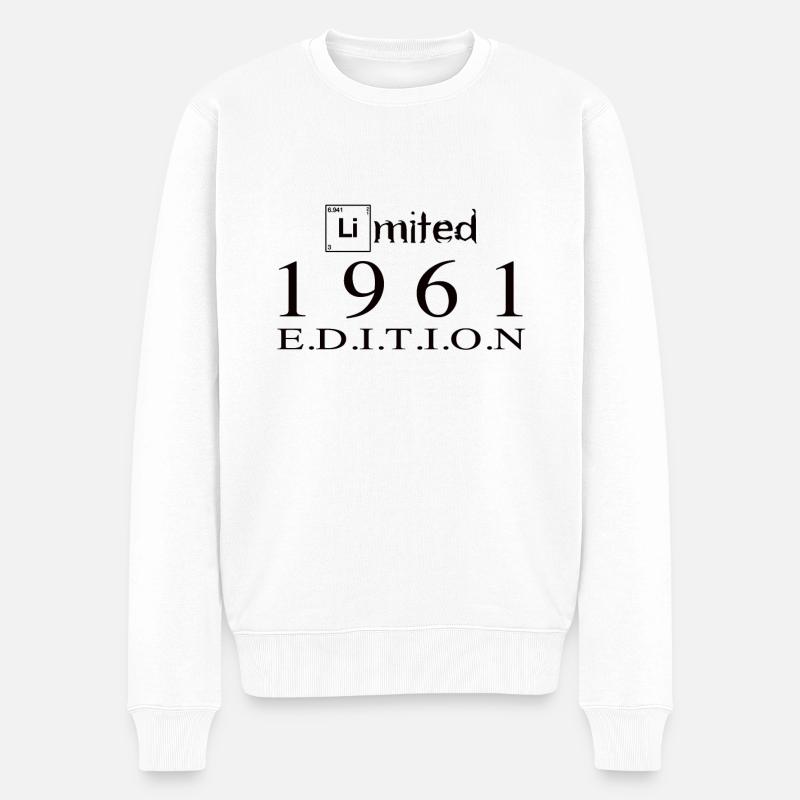 Limited Edition 1961 - Männer Premium Bio Pullover - Weiß
