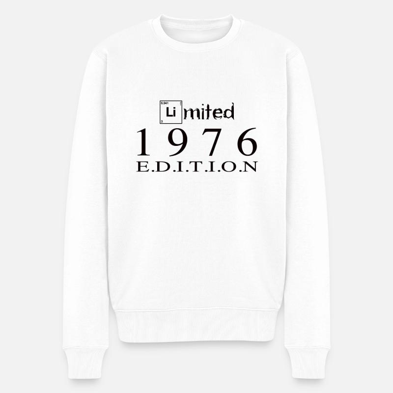 Limited Edition 1976 - Männer Premium Bio Pullover - Weiß