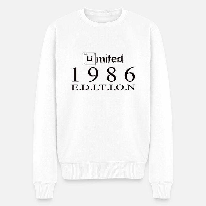 Limited Edition 1986 - Männer Premium Bio Pullover - Weiß