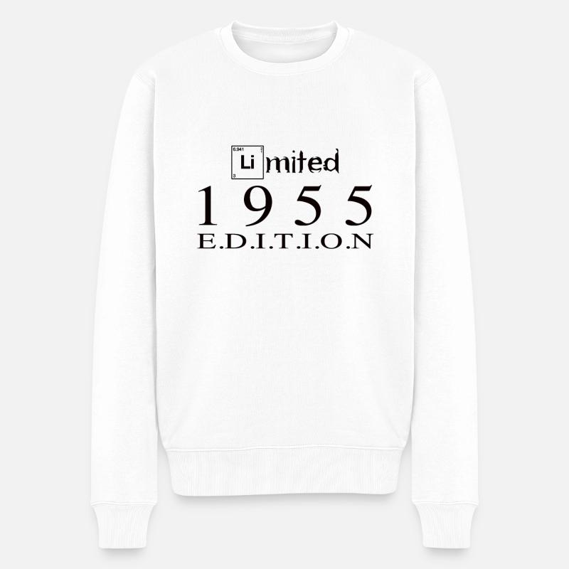 Limited Edition 1955 - Männer Premium Bio Pullover - Weiß