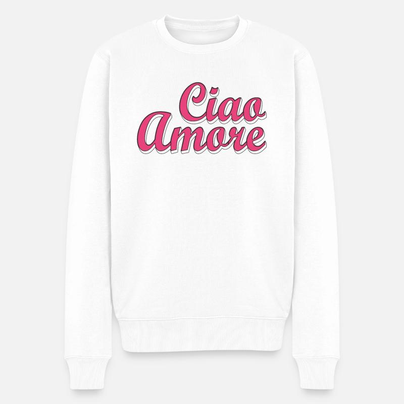 Ciao Amore - Pull Premium bio Homme - blanc