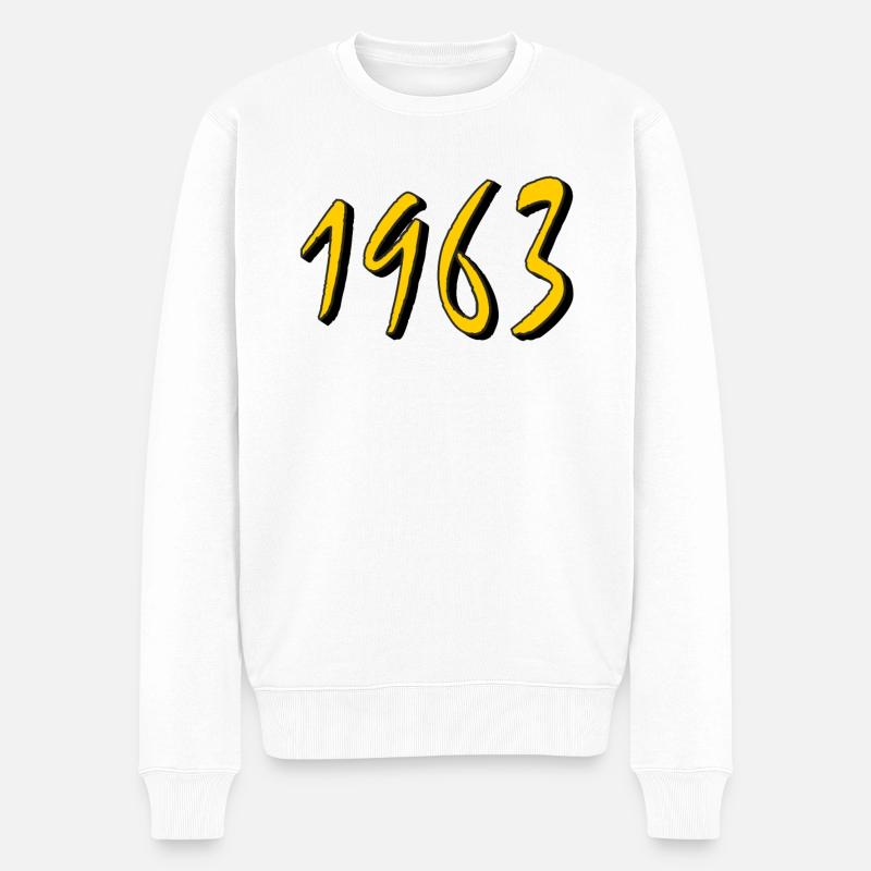 ANNÉE D’ANNIVERSAIRE 1963 - Pull Premium bio Homme - blanc