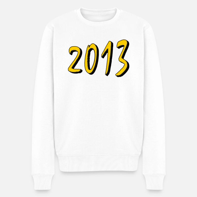 ANNÉE D’ANNIVERSAIRE 2013 - Pull Premium bio Homme - blanc