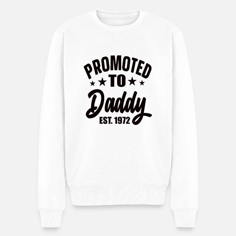 Promu Papa Est 1972 - Pull Premium bio Homme - blanc