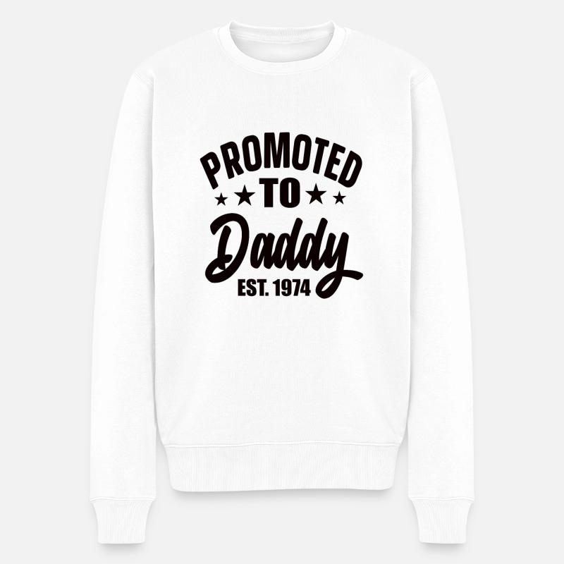 Promu Papa Est 1974 - Pull Premium bio Homme - blanc