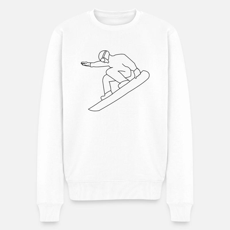 Snowboarding Snowboarder - Pull Premium bio Homme - blanc