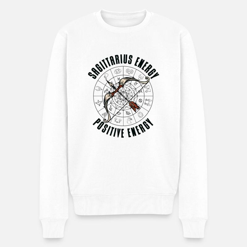 Constellation de positivité énergétique Protect - Pull Premium bio Homme - blanc