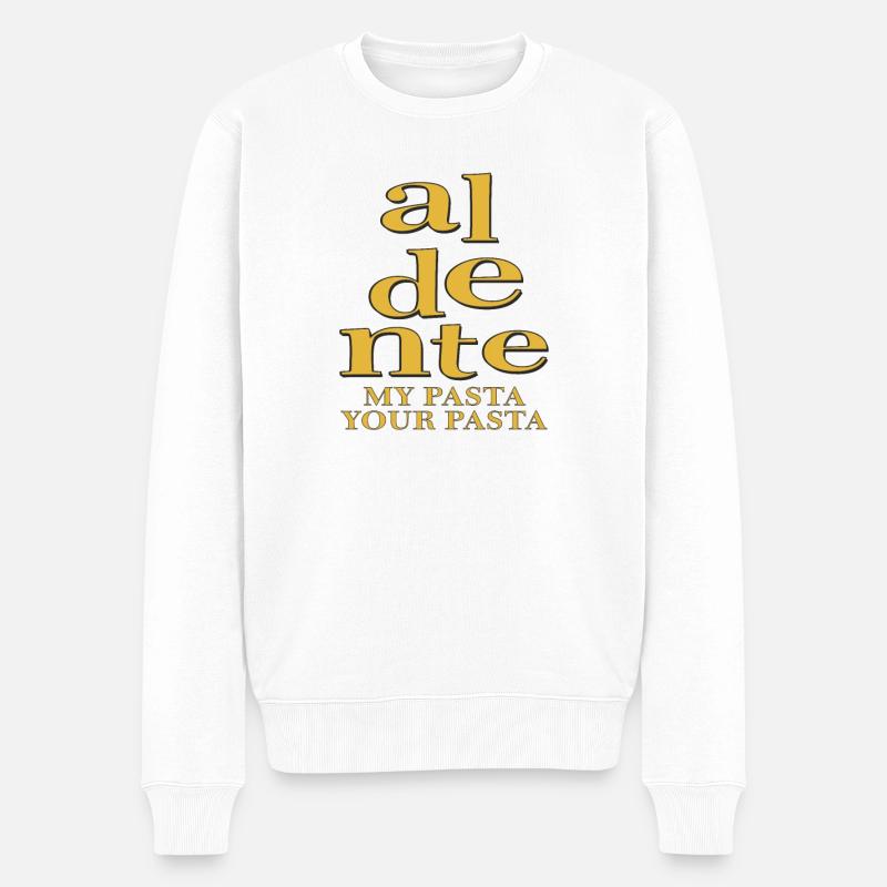 aldente MES PÂTES VOS PÂTES - Pull Premium bio Homme - blanc
