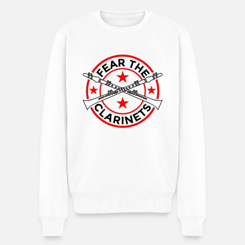 Fear The Clarinets 5 - Pull Premium bio Homme - blanc