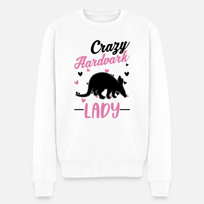 Crazy Aardvark dame Aardvark fille - Pull Premium bio Homme - blanc