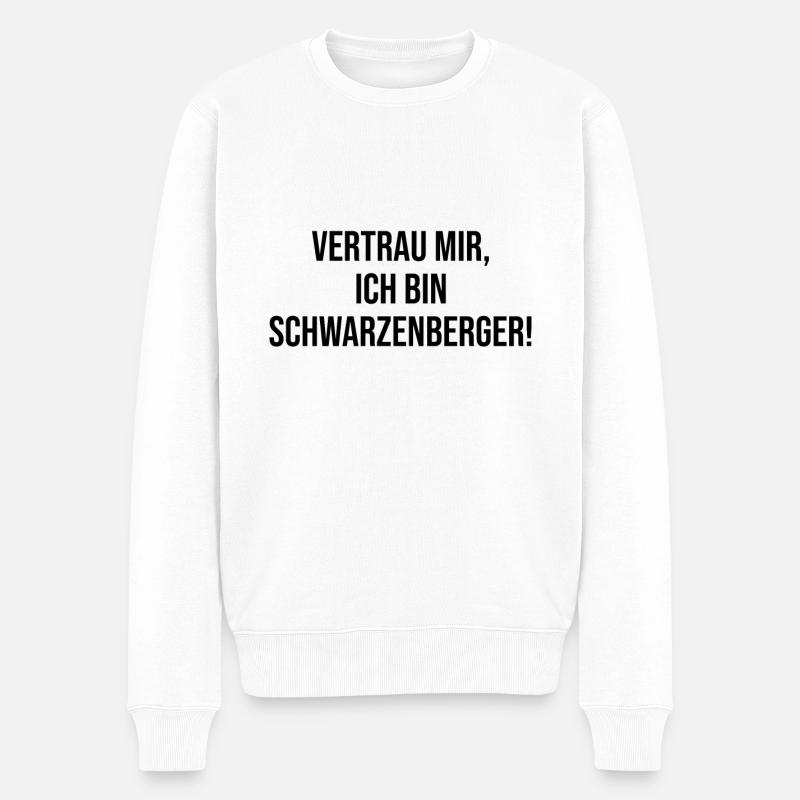 Schwarzenberg Vertrauen - Männer Premium Bio Pullover - Weiß