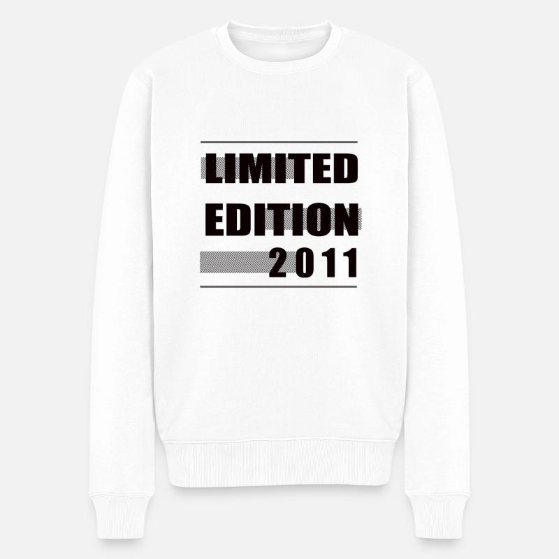 Limited Edition 2011 - Männer Premium Bio Pullover - Weiß