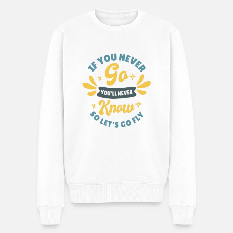 Innovators Flying Entrepreneurs Inspirierte - Männer Premium Bio Pullover - Weiß