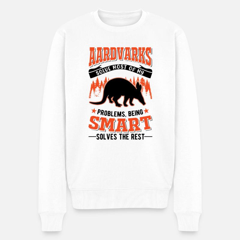 Aardvark Cadeau Aardvark - Pull Premium bio Homme - blanc