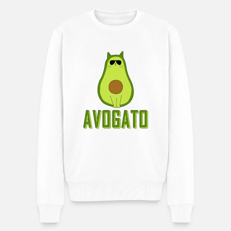Avocat - Pull Premium bio Homme - blanc