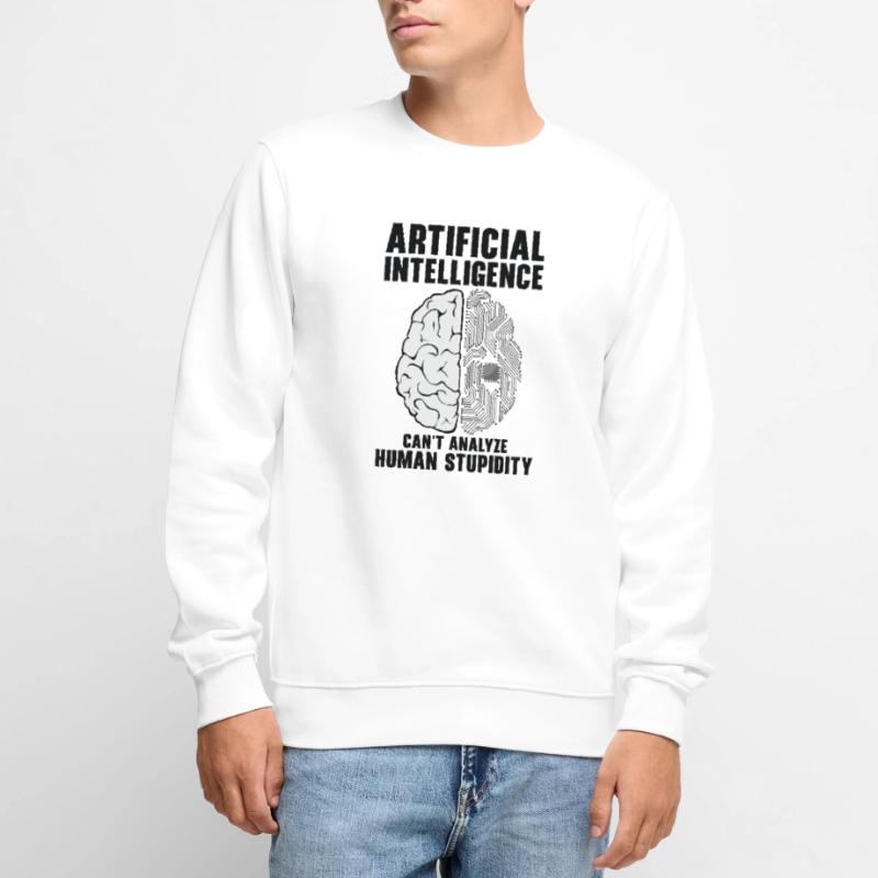 Artificial Intelligence Programmer Brain Human Men's Premium Organic Jumper
