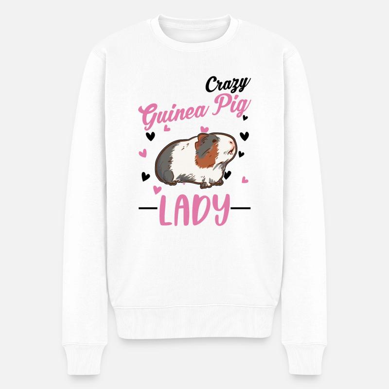 Cochon d’Inde Mme Cochon d’Inde - Pull Premium bio Homme - blanc