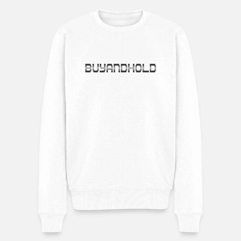 Aktien Spruch - Männer Premium Bio Pullover - Weiß