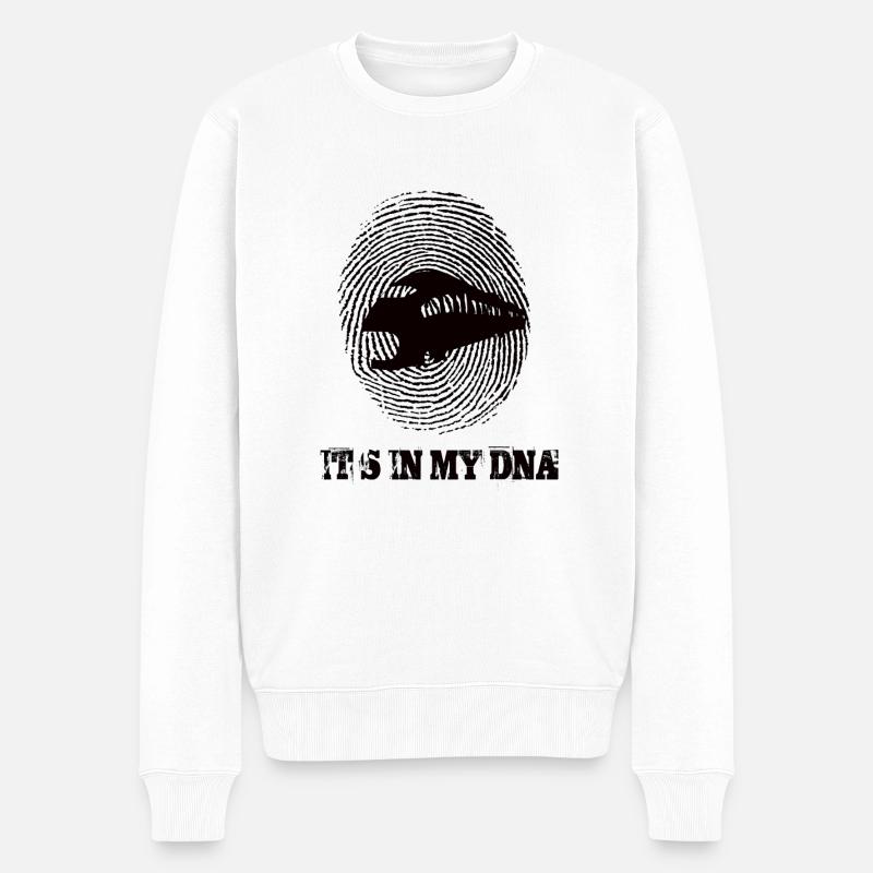 Entraîne son dans mon ADN - Pull Premium bio Homme - blanc