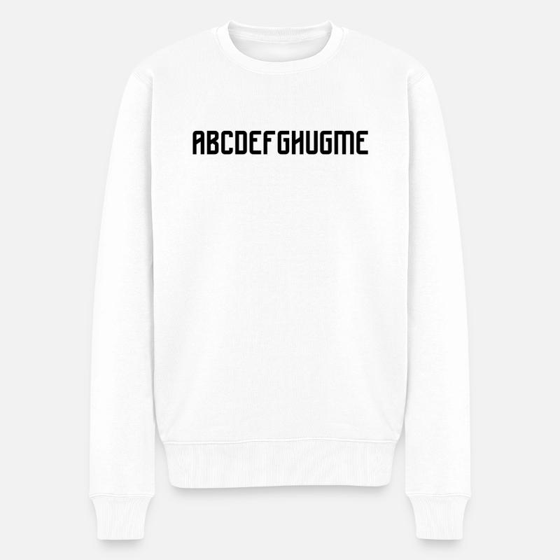 ABCDEFGHUGME Câlin Câlin - Pull Premium bio Homme - blanc